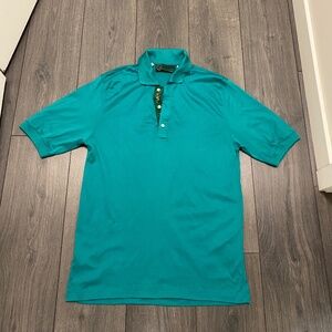 Bobby Jones Vintage Green Golf Shirt Size S